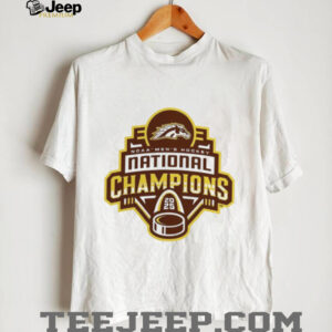 Western Michigan Broncos 2025 NCAA Frozen Four Mens Ice Hockey National Champions Logo T Shirts3