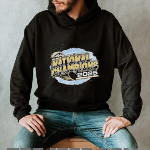 Western Michigan Broncos 2025 NCAA National Mens Hockey Champions Players Logo T shirt