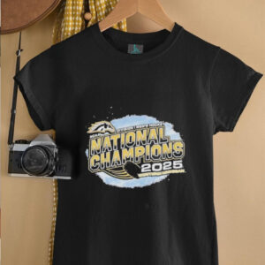 Western Michigan Broncos 2025 NCAA National Mens Hockey Champions Players Logo T shirt2