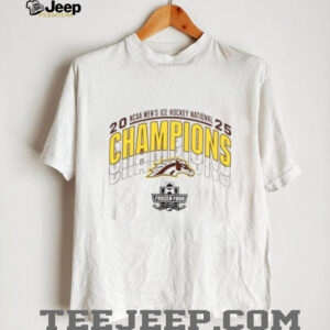 Western Michigan Broncos 2025 National Mens Hockey Champions Short Sleeve T Shirt3