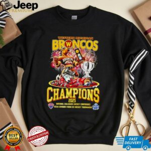 Western Michigan Broncos Champions 2025 mascot shirt