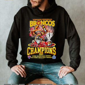 Western Michigan Broncos Champions 2025 mascot shirt3