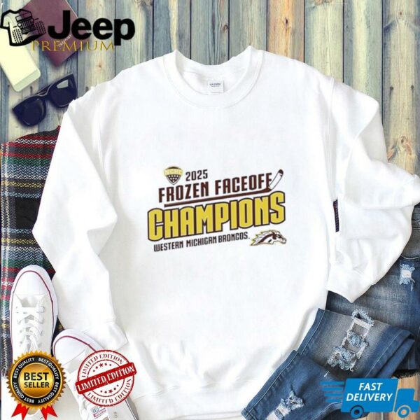 Western Michigan Broncos Fanaticity 2025 Frozen Faceoff Champion shirt