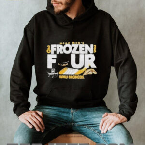 Western Michigan Broncos Frozen Four 2025 NCAA Mens Hockey Champions St Louis T shirts3