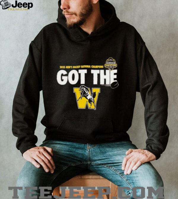 Western Michigan Broncos Rally 2025 National Men’s Hockey Champions Got The W T shirts