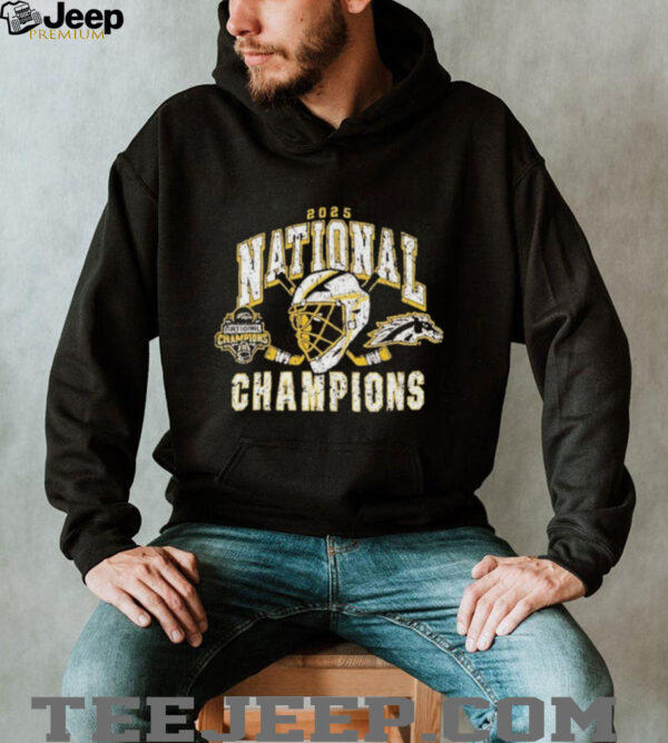 Western Michigan Broncos Summit Sportswear 2025 National Men’s Hockey Champions Hockey T shirts