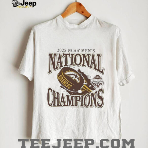 Western Michigan Broncos Summit Sportswear 2025 National NCAA Men’s Hockey Champions T shirts