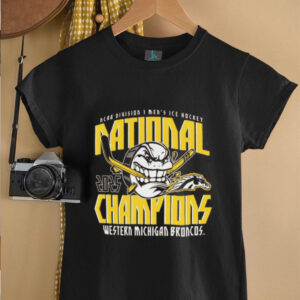 Western Michigan Broncos Unisex Brown 2025 NCAA Frozen Four Men’s Ice Hockey National Champions T Shirt