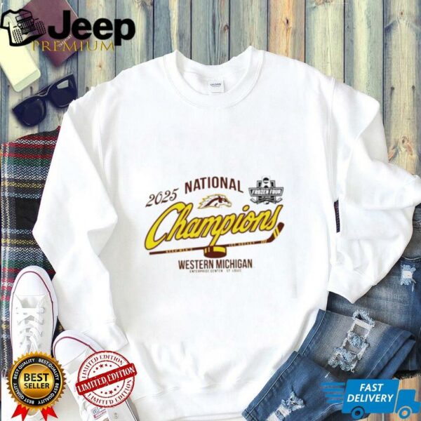 Western Michigan University Men’s Hockey 2025 National Champions logo shirt