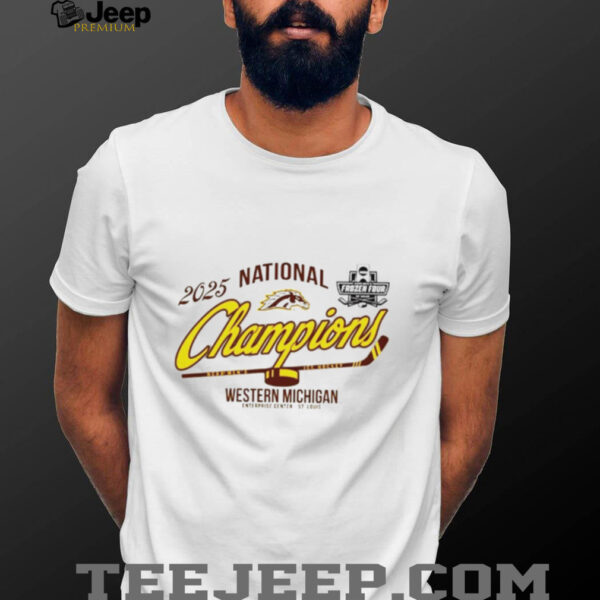 Western Michigan University Men’s Hockey 2025 National Champions logo shirt
