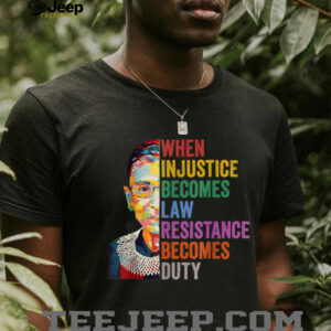 When Injustice Becomes Law Resistance Becomes Duty T Shirt4