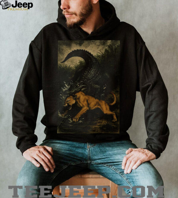Wild Battle Florida Gator Biting Houston Cougars NCAA Champions shirt