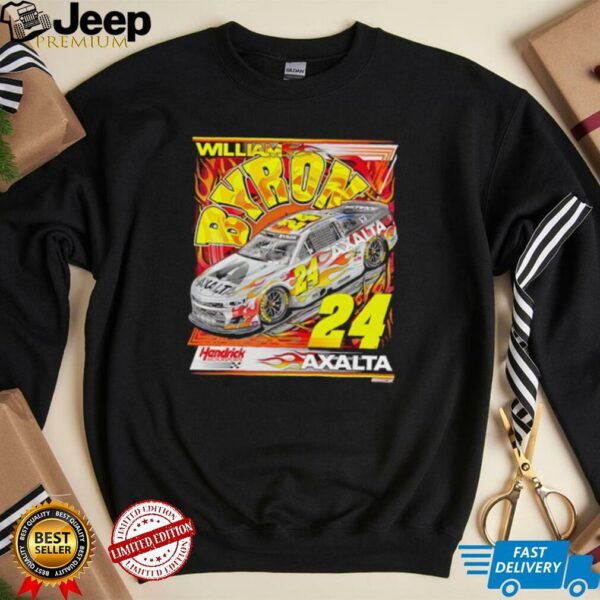 William Byron Hendrick Motorsports Team Collection Fanaticity Axalta Darlington Throwback Car shirt