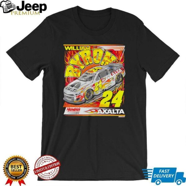 William Byron Hendrick Motorsports Team Collection Fanaticity Axalta Darlington Throwback Car shirt
