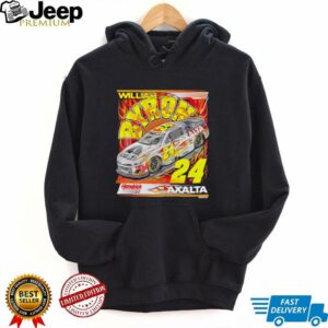 William Byron Hendrick Motorsports Team Collection Fanaticity Axalta Darlington Throwback Car shirt4