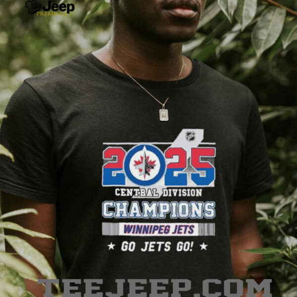Winnipeg Jets 2025 NHL Central Division Champions Go Jets Go T shirts