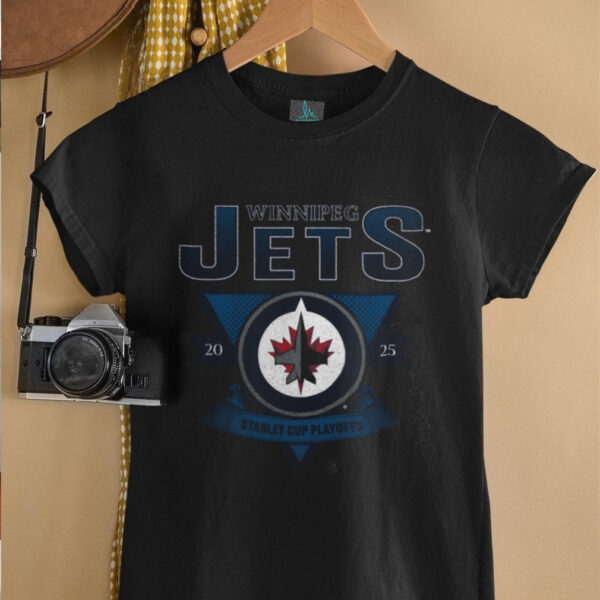 Winnipeg Jets Charcoal 2025 Stanley Cup Playoffs Crossbar Tri Blend T Shirt