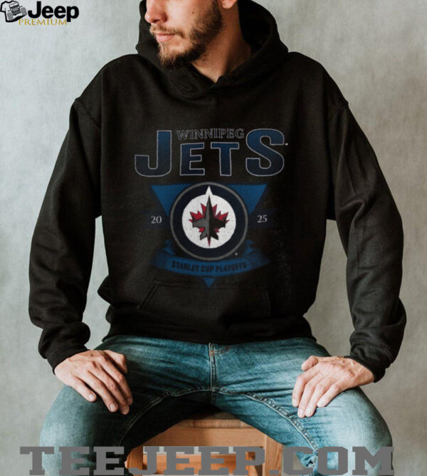 Winnipeg Jets Charcoal 2025 Stanley Cup Playoffs Crossbar Tri Blend T Shirt