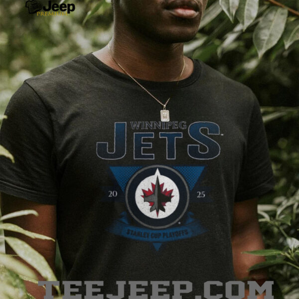 Winnipeg Jets Charcoal 2025 Stanley Cup Playoffs Crossbar Tri Blend T Shirt