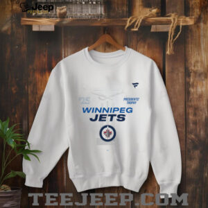 Winnipeg Jets White 2025 Presidents’ Trophy T Shirt