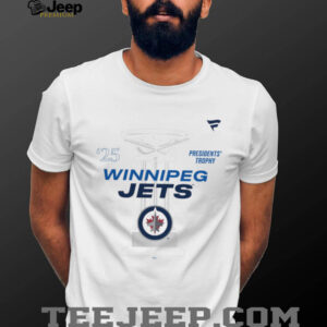 Winnipeg Jets White 2025 Presidents Trophy T Shirt2