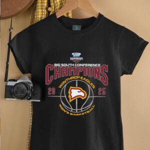 Winthrop Eagles 2025 Big South Mens Basketball Conference Champions Shirt0