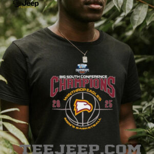 Winthrop Eagles 2025 Big South Mens Basketball Conference Champions Shirt1