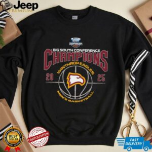 Winthrop Eagles 2025 Big South Mens Basketball Conference Champions Shirt2