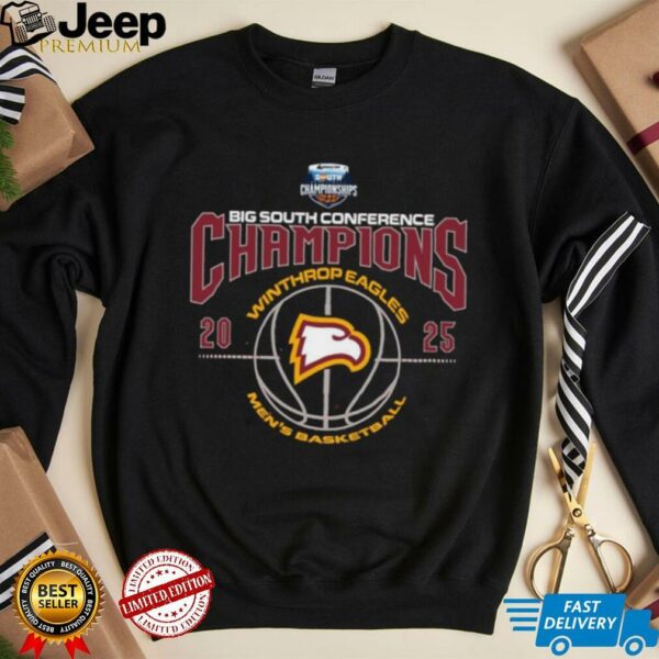 Winthrop Eagles 2025 Big South Men’s Basketball Conference Champions Shirt