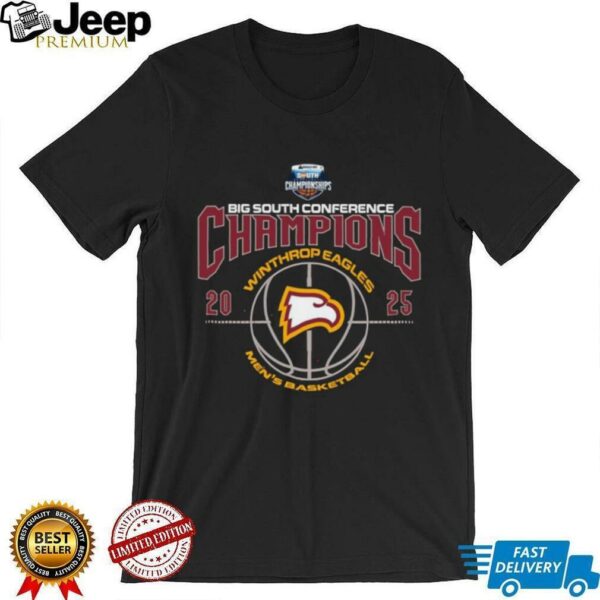 Winthrop Eagles 2025 Big South Men’s Basketball Conference Champions Shirt