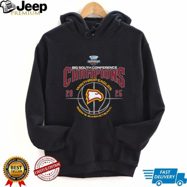 Winthrop Eagles 2025 Big South Men’s Basketball Conference Champions Shirt