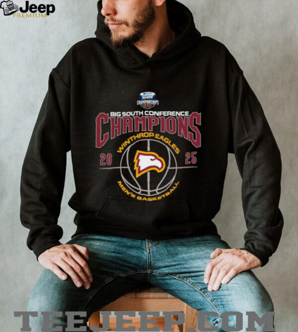 Winthrop Eagles 2025 Big South Men’s Basketball Conference Champions Shirt