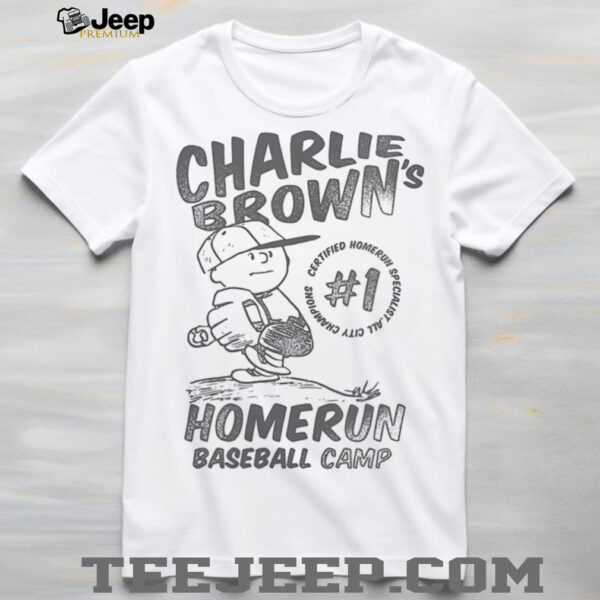 Womens Charlie Brown Homerun Baseball Camp Shirt