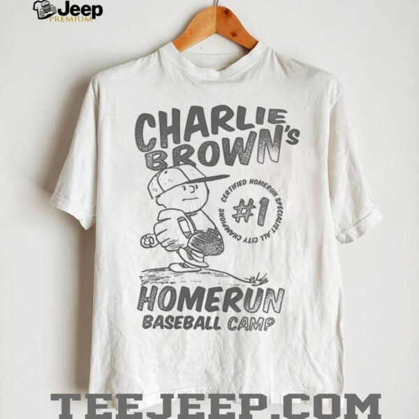 Womens Charlie Brown Homerun Baseball Camp Shirt