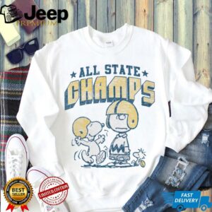 Womens Charlie Brown & Snoopy Football State Champs Shirt