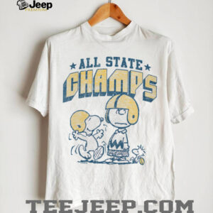 Womens Charlie Brown & Snoopy Football State Champs Shirt