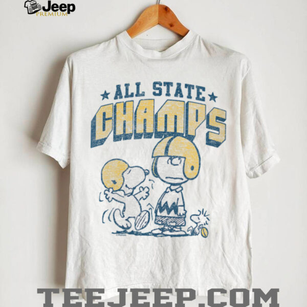 Womens Charlie Brown & Snoopy Football State Champs Shirt