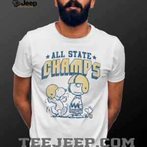 Womens Charlie Brown & Snoopy Football State Champs Shirt
