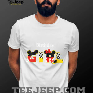 Womens Disney Mickey & Minnie _Birthday Girl_ Birthday Party Shirt