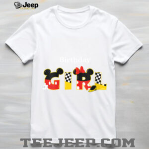 Womens Disney Mickey & Minnie _Birthday Girl_ Birthday Party Shirt