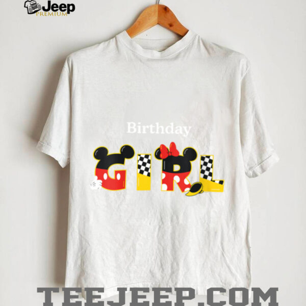 Womens Disney Mickey & Minnie _Birthday Girl_ Birthday Party Shirt