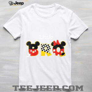 Womens Disney Mickey & Minnie _Little Bro_ Family Trip Vacation Shirt