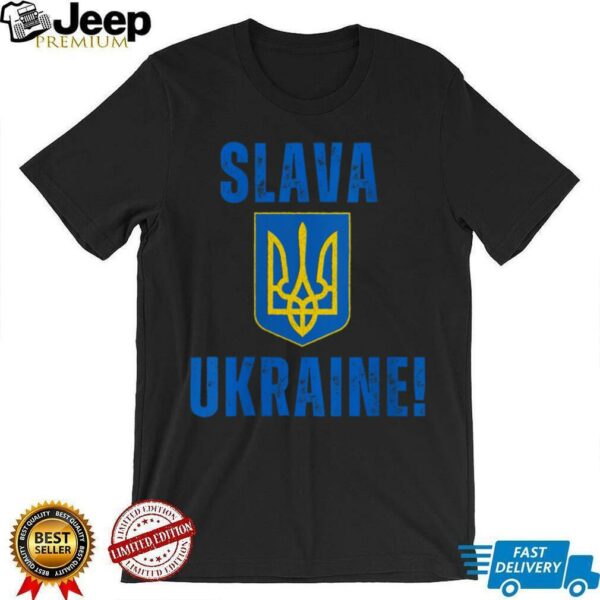 Womens Slava Ukraine V Neck T Shirt