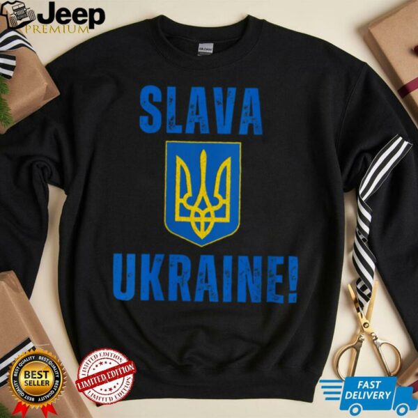 Womens Slava Ukraine V Neck T Shirt
