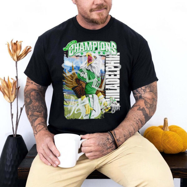 World Champions 2024 Philadelphia Eagles go Birds mascot shirt