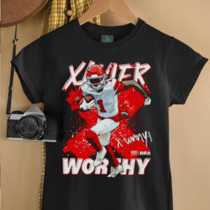 Xavier Worthy Kansas City cross shirt