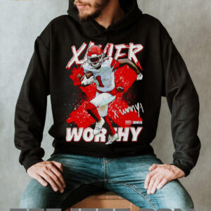 Xavier Worthy Kansas City cross shirt2