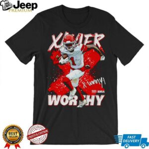 Xavier Worthy Kansas City cross shirt4