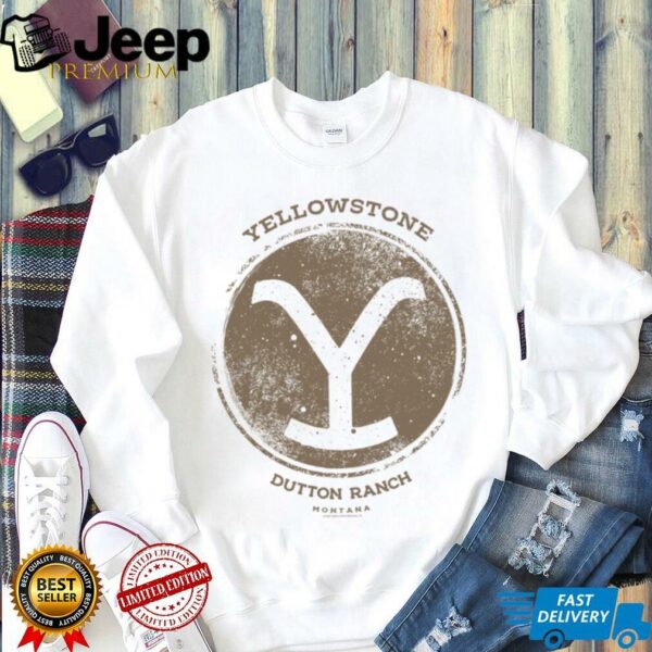 Yellowstone Dutton Ranch Cowboy Montana Logo Silhouette Shirt