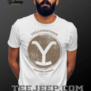 Yellowstone Dutton Ranch Cowboy Montana Logo Silhouette Shirt